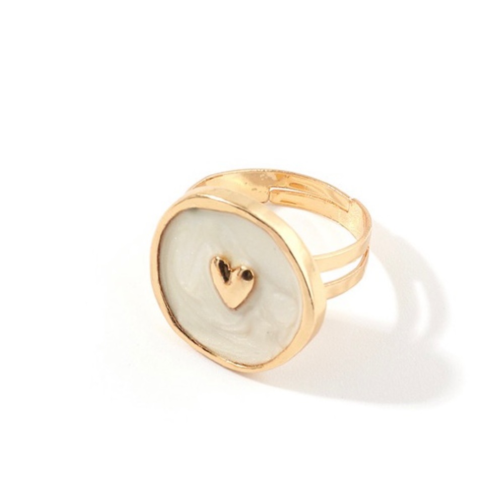 Ring - Women’s Adjustable Heart Ring Gold